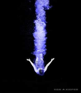 High Dive Entry - like an meteor by Ken Kiefer 